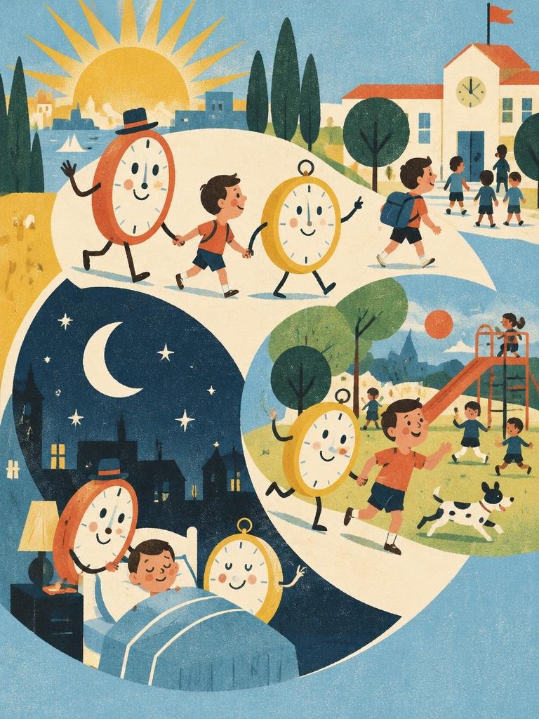 Ilustración de El Reloj Amigo